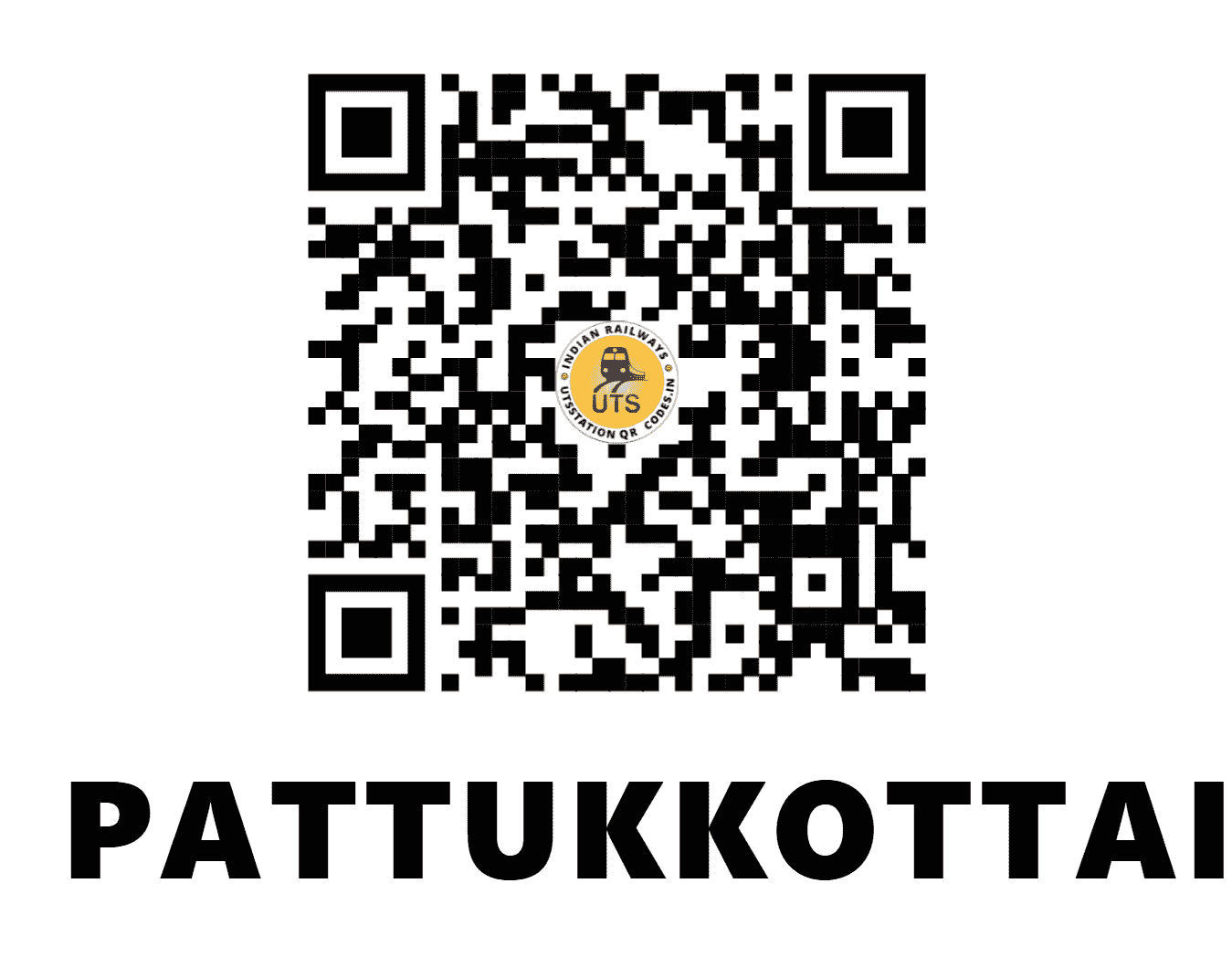 UTS QR Code for PATTUKKOTTAI - PKT (SR - TAMIL NADU)